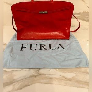 Furla Red Leather Handbag